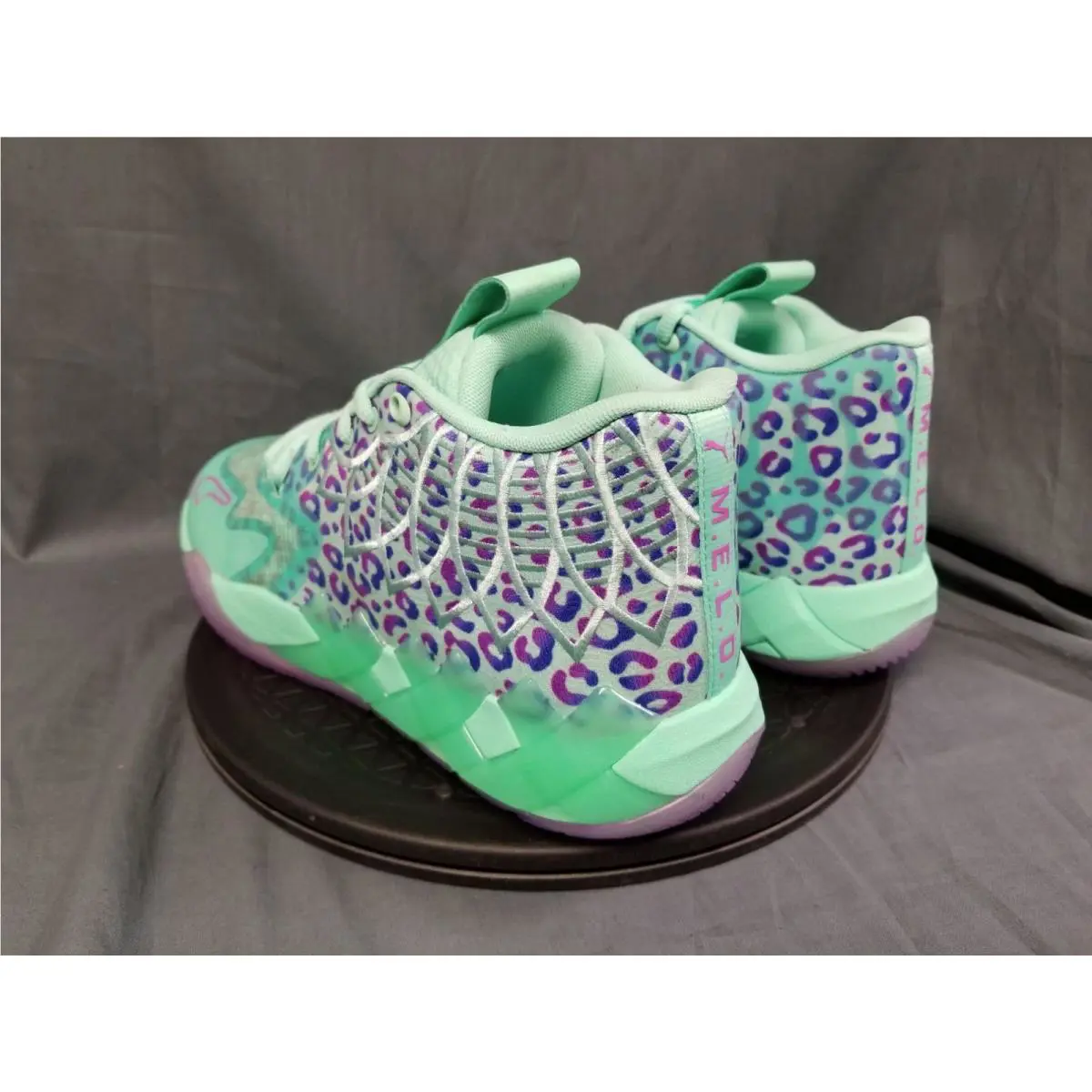 Puma shoes - PUMA LaMelo Ball MB.01 - LaMelo Ball - Green Glimmer/Pure Magenta/Hyperlink Blue 6