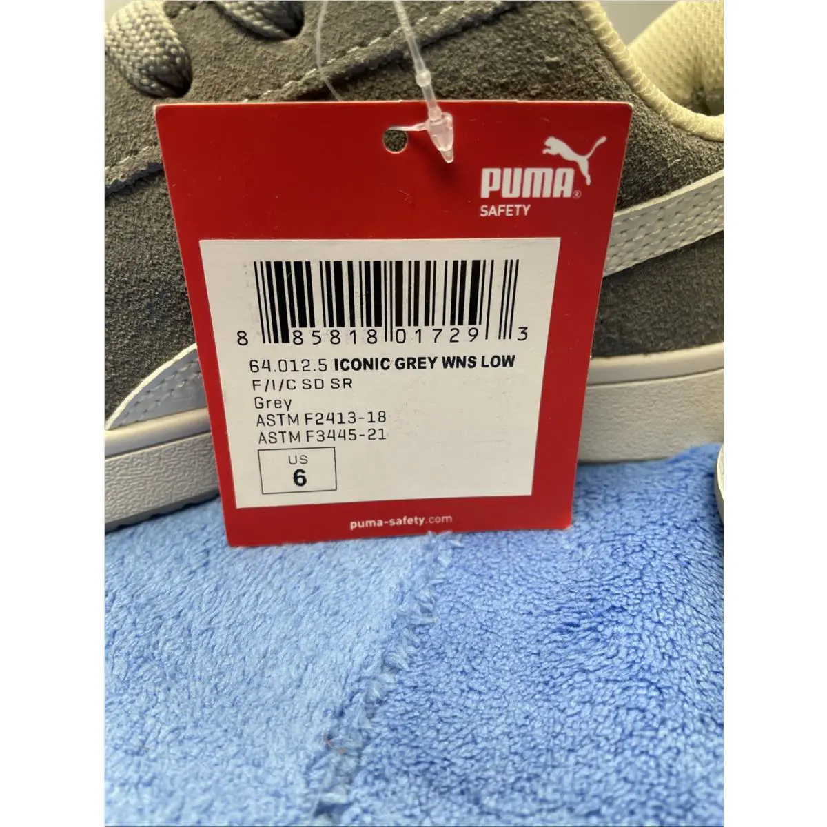 Puma shoes - PUMA Safety Iconic Low Heat Resistant Composite Toe Work - 640125 - Grey 0