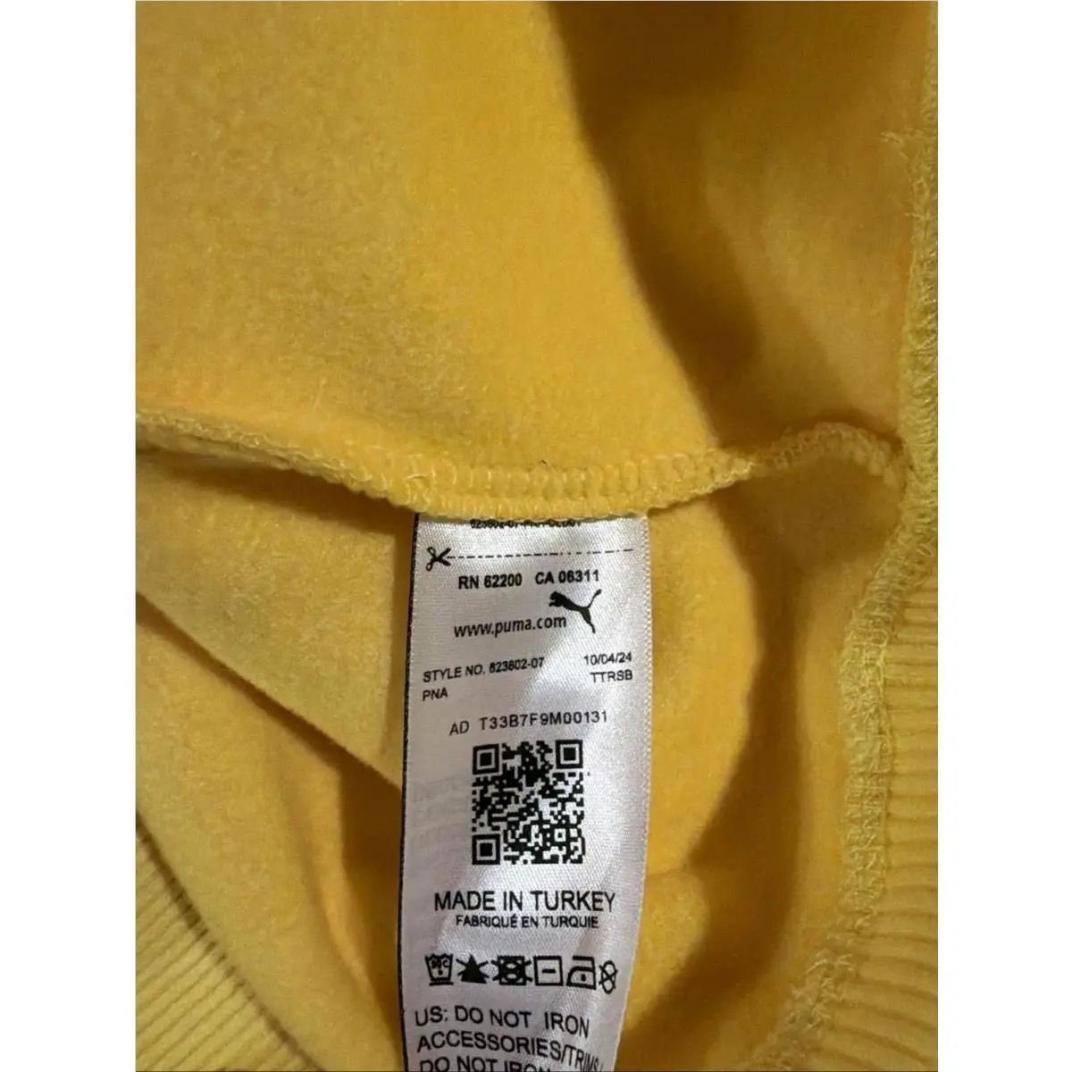 Puma clothing - Yellow 4
