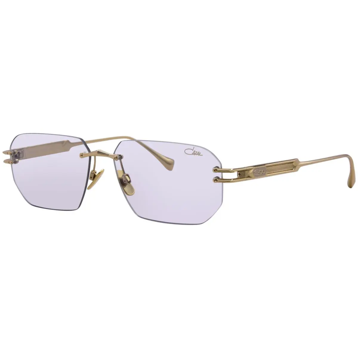 Cazal 7121/3 002 Sunglasses Titanium Gold/grey Rectangle Shape 57mm