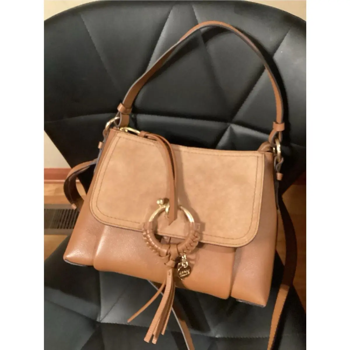 See By Chloé Jjoan Small Shoulder Bag Hand Bag Color Camel + Dust Bag