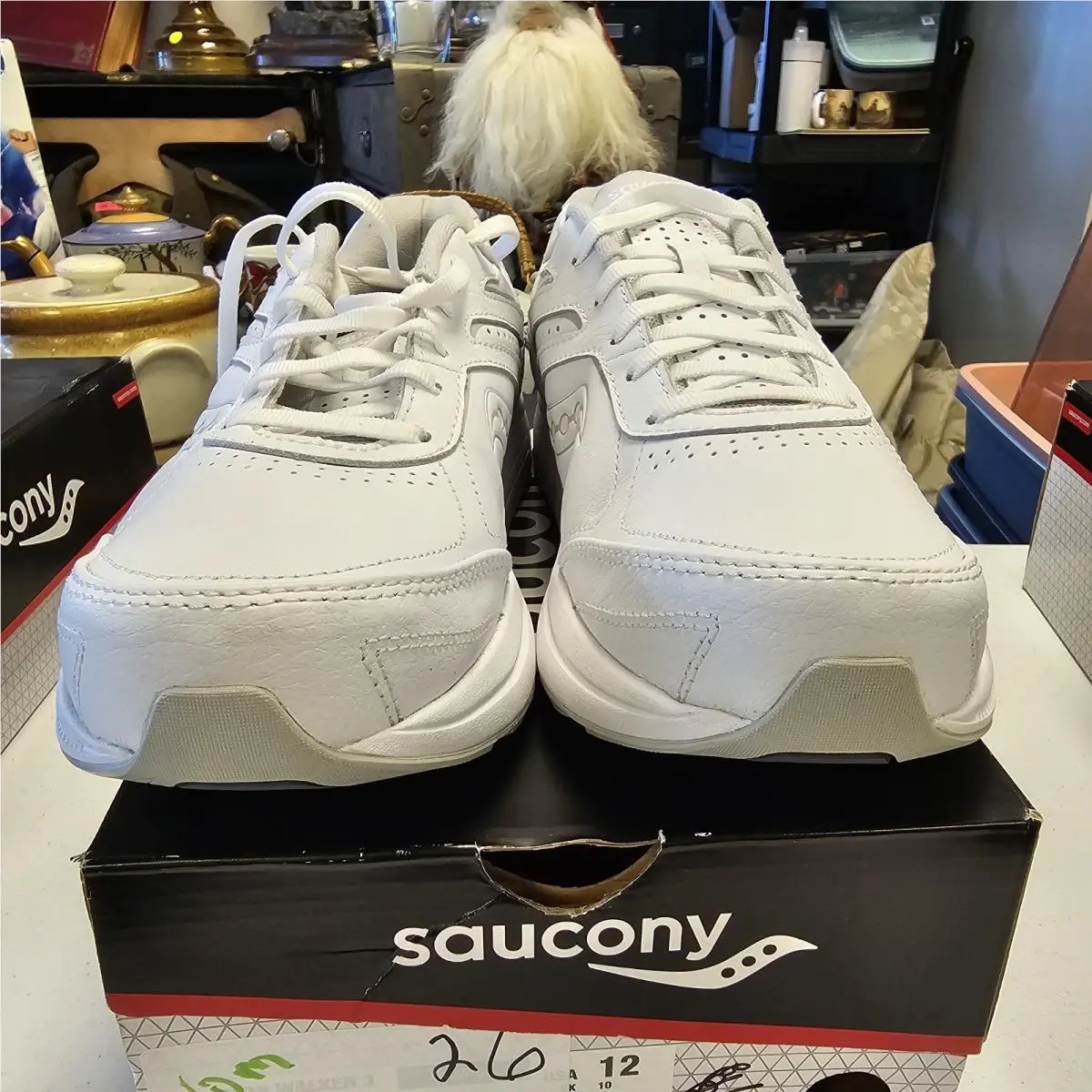 Womens Saucony Echelon Walker 3 White Size 12w