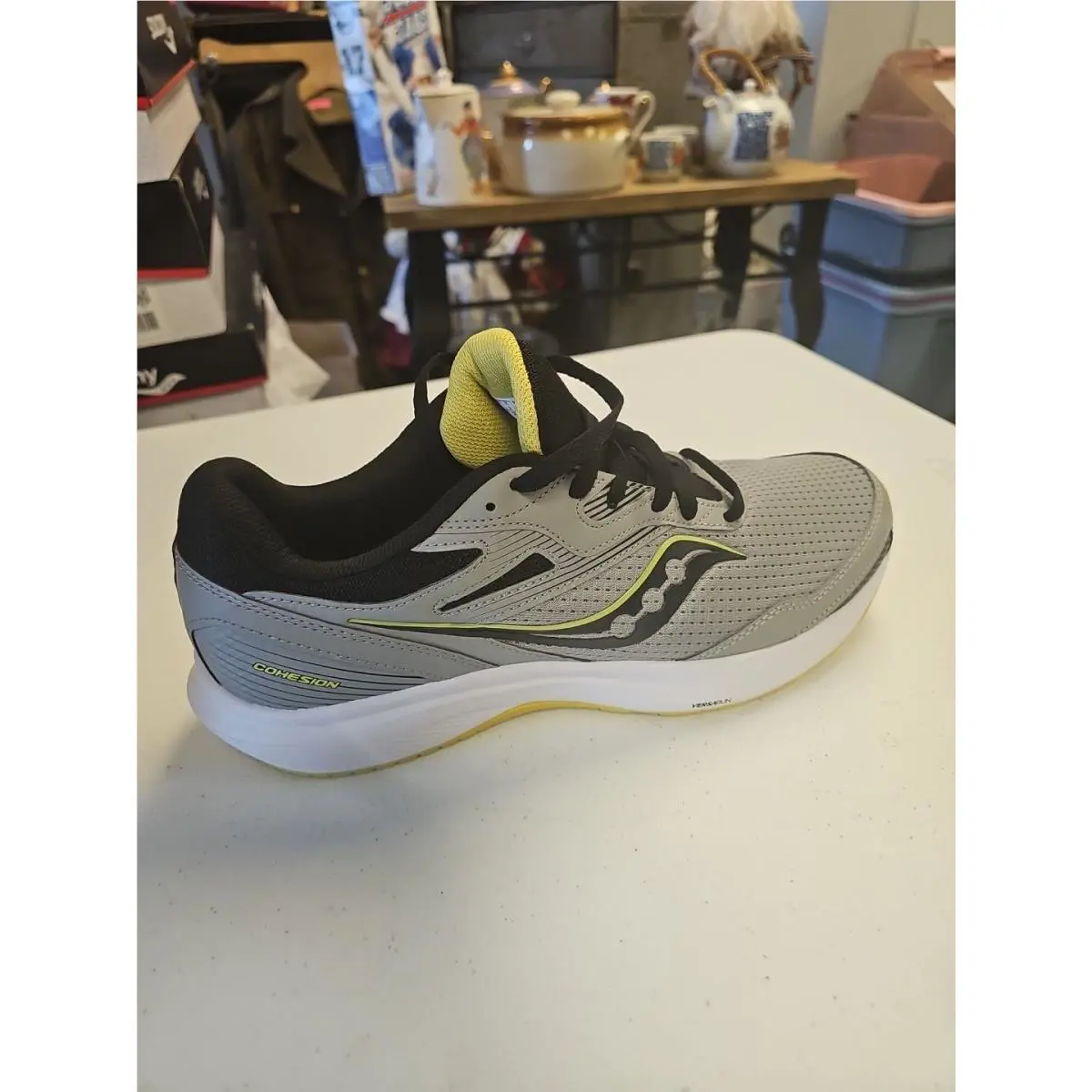 Saucony shoes - Saucony Cohesion 15 - Cohesion - S20781-15 - Gray (Alloy Cobalt) or Mulberry/Lime Olive 1