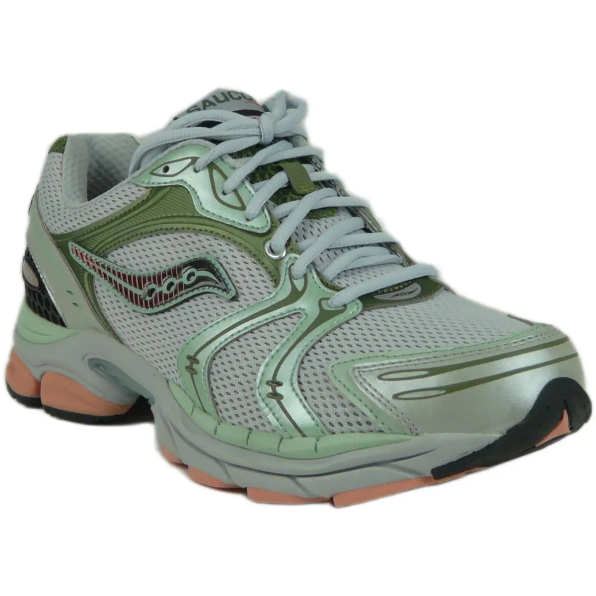 Saucony Progrid Triumph 4 Men`s Sneaker in Grey/green US Men`s 9.5 / Women`s 11