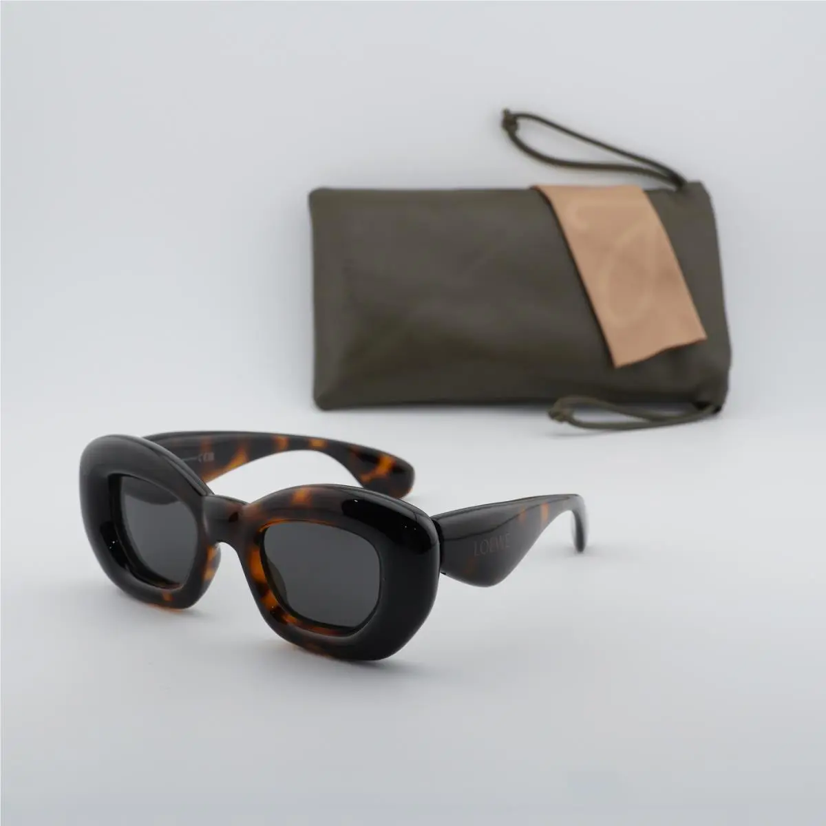 Loewe LW40117I 52A Dark Havana/black/grey 47-24-145 Sunglasses