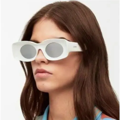 Loewe Sunglasses LW40033I 21C White Unisex Eyewear