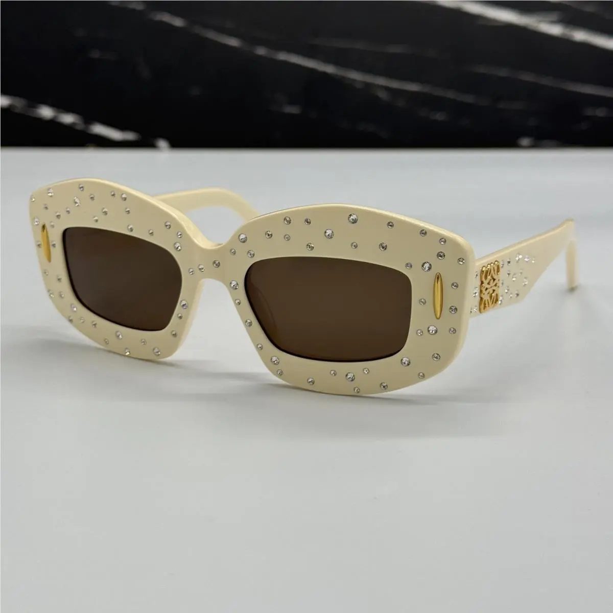 Loewe Ivory Women Sunglasses Loewe LW4114IS 25E