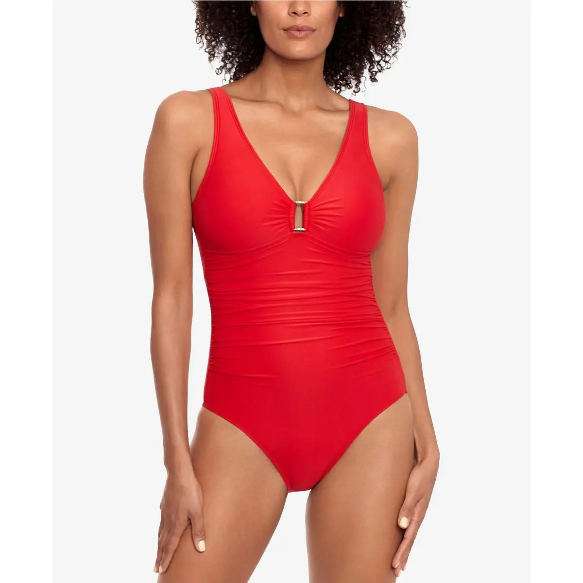 Lauren Ralph Lauren 281221 Women`s Ring Over The Shoulder One Piece Swimsuit 14