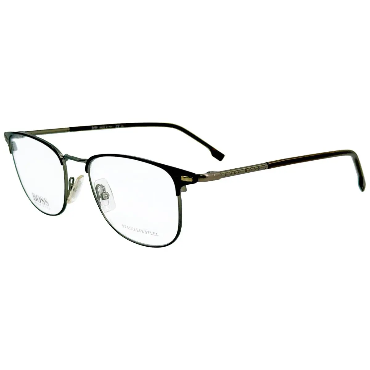 Hugo Boss Boss 1125U Mens Metal Eyeglass Frame 0YZ4 Matte Brown 52-19 Italy