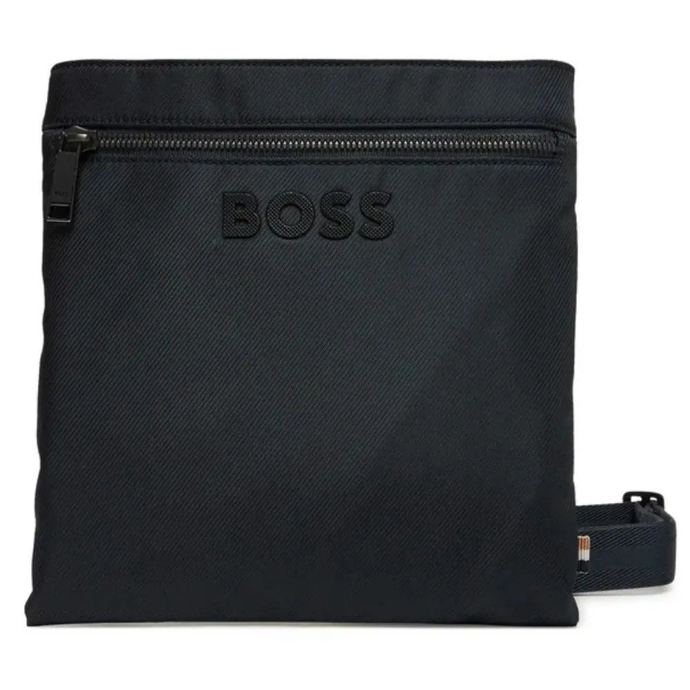 Hugo Boss Mens Dark Blue Zipper Catch 3.0 Adjustable Polyester Envelope Bag OS