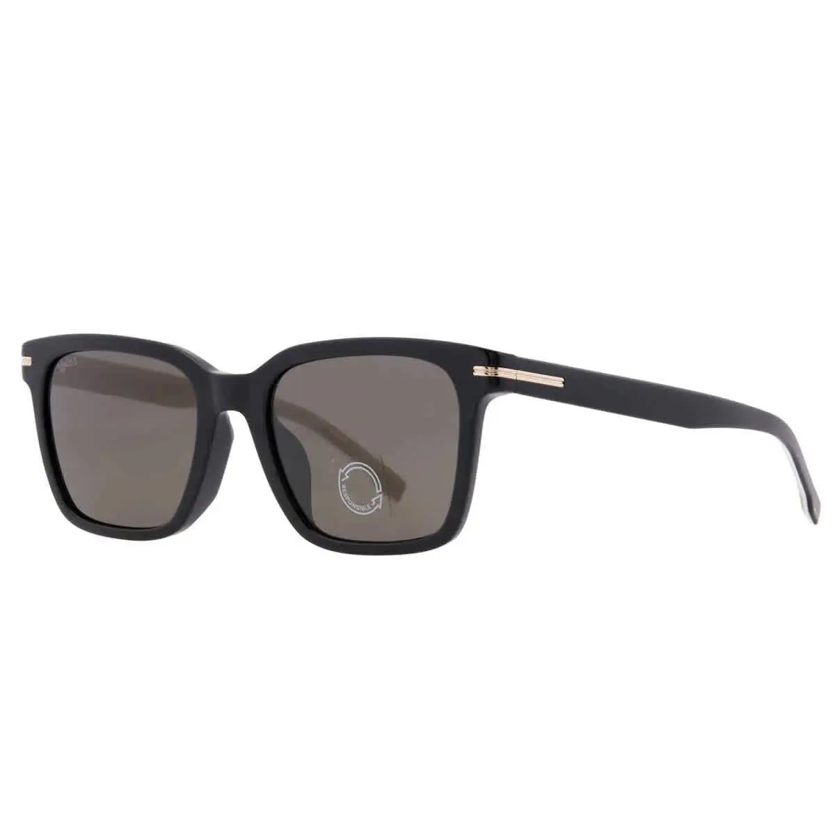 Hugo Boss Square Men`s Sunglasses Boss 1540/F/SK 00WM/IR Black Grey 54-20-145 mm