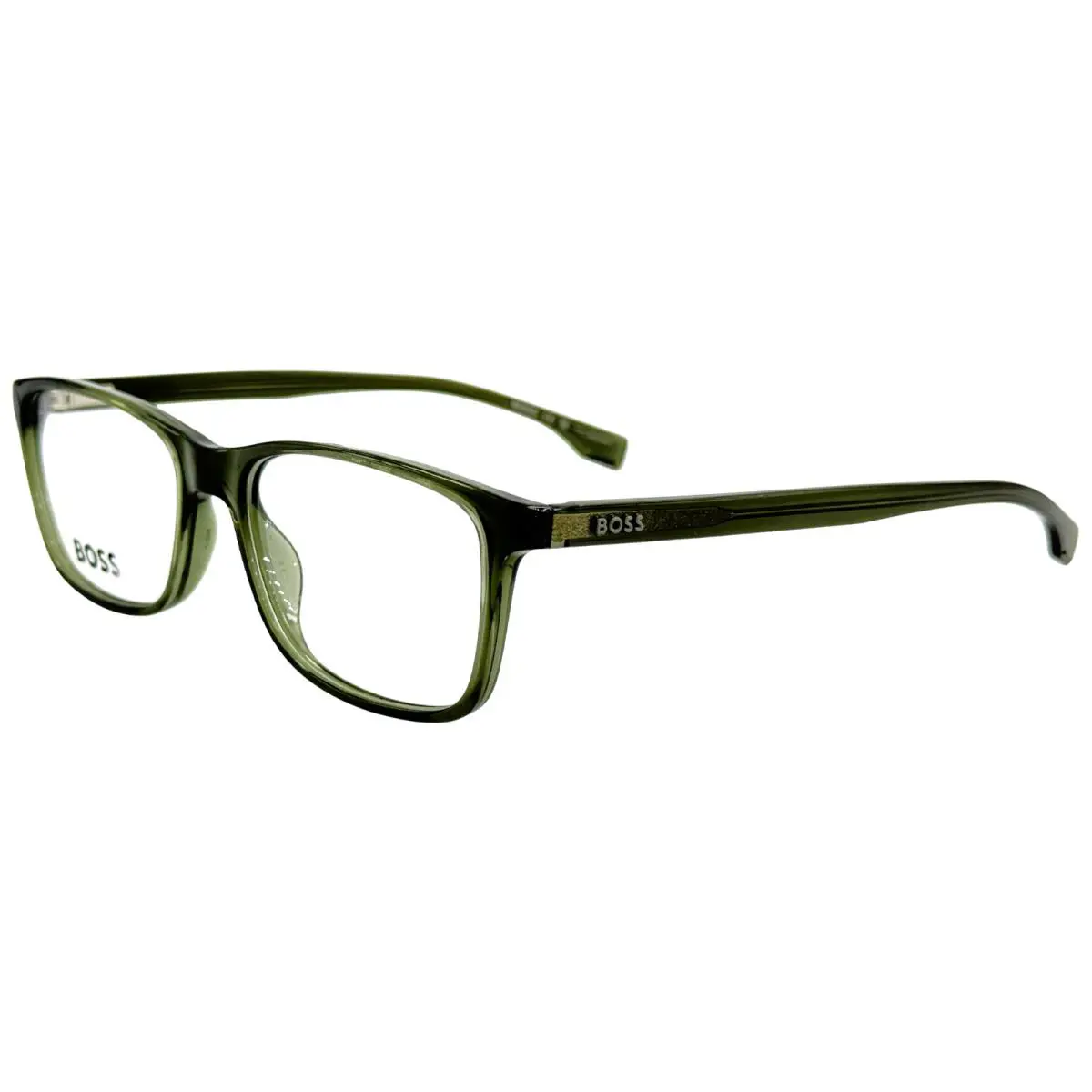 Hugo Boss Boss 1570 Mens Plastic Eyeglass Frame 01ED Green 54-17 Spring Hinges