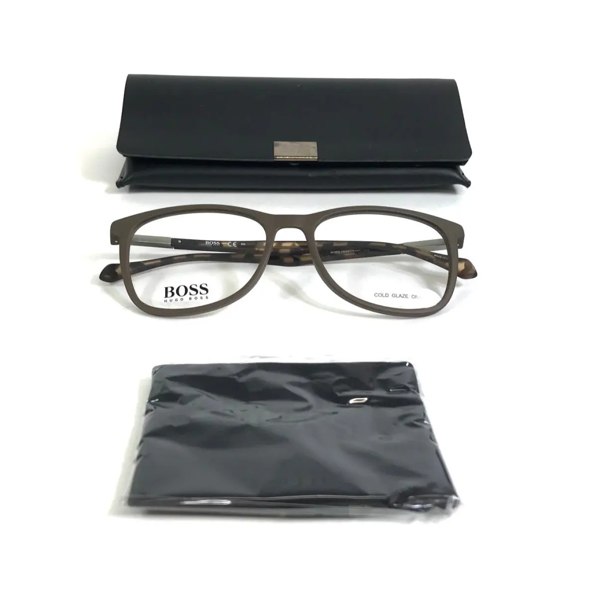 Hugo Boss Eyeglasses Frames 0825 Ywp Matte Tortoise Square Full Rim 53-17-145