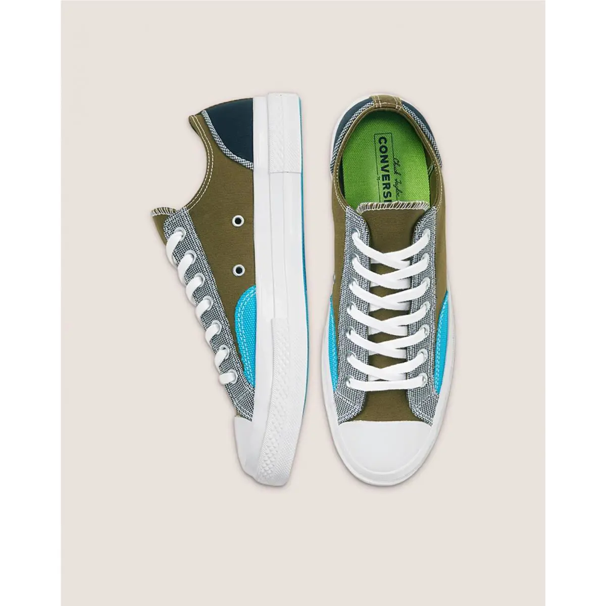Converse shoes - Dark Moss/Blue 0
