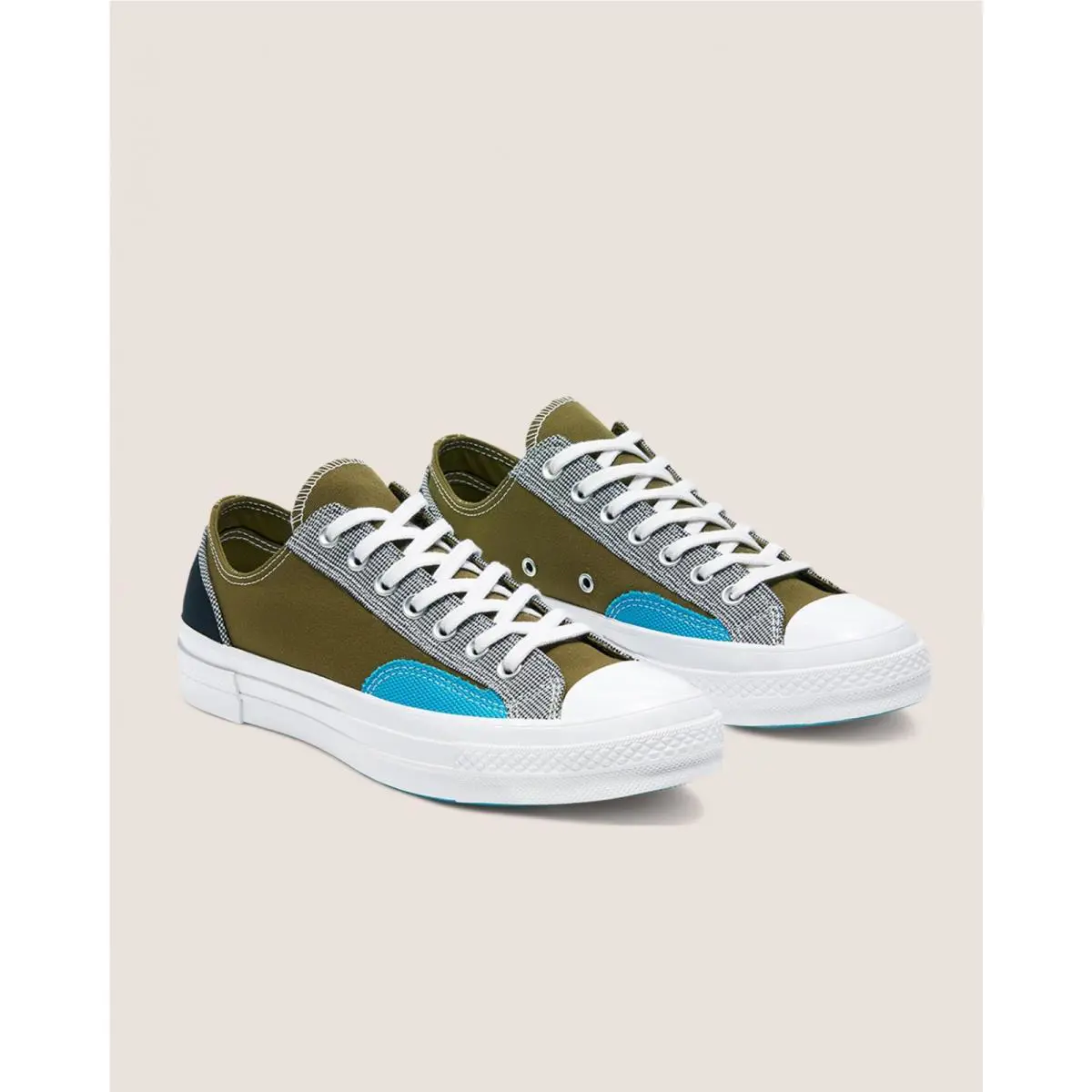 Converse shoes - Dark Moss/Blue 3