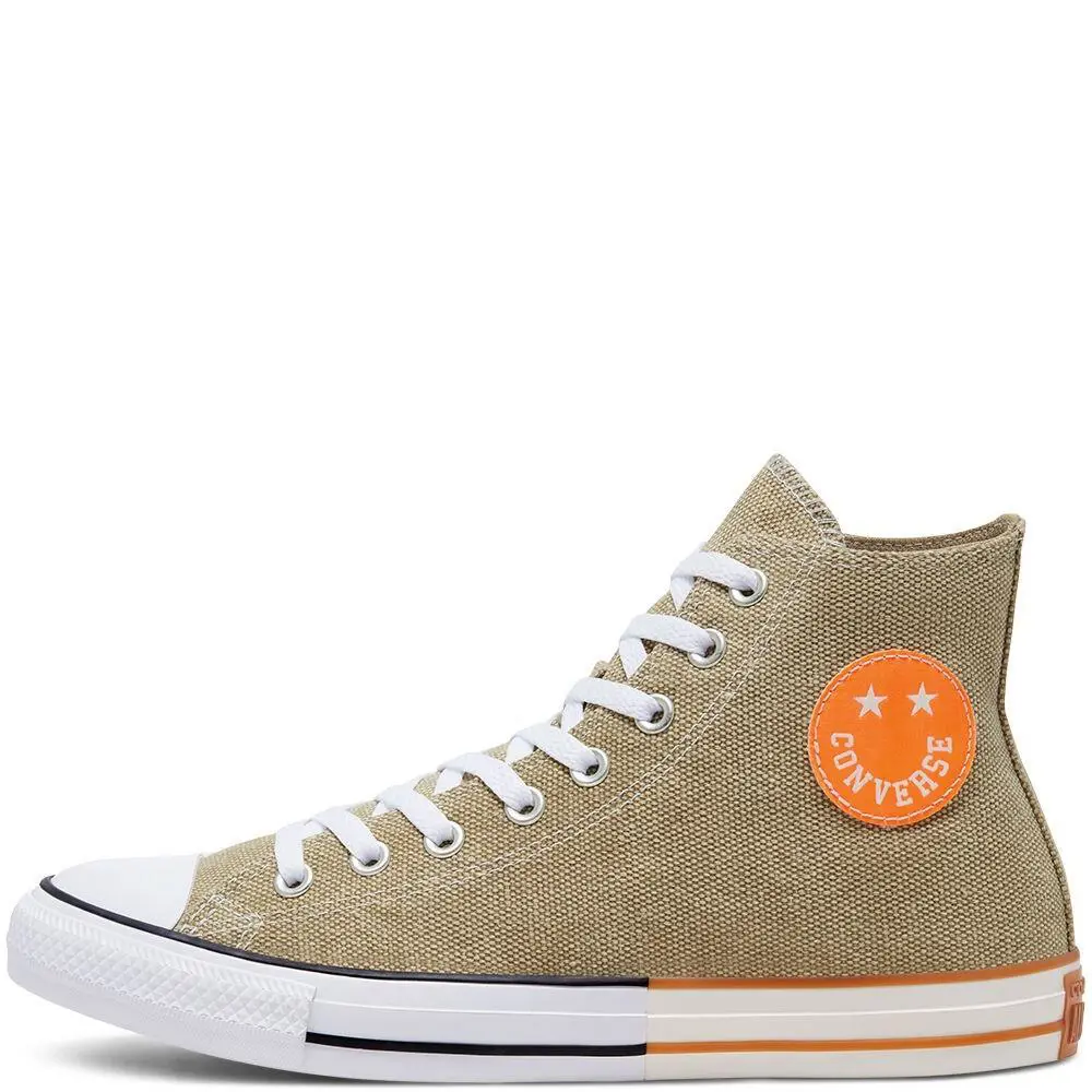 Converse shoes - Khaki/Orange/White 3