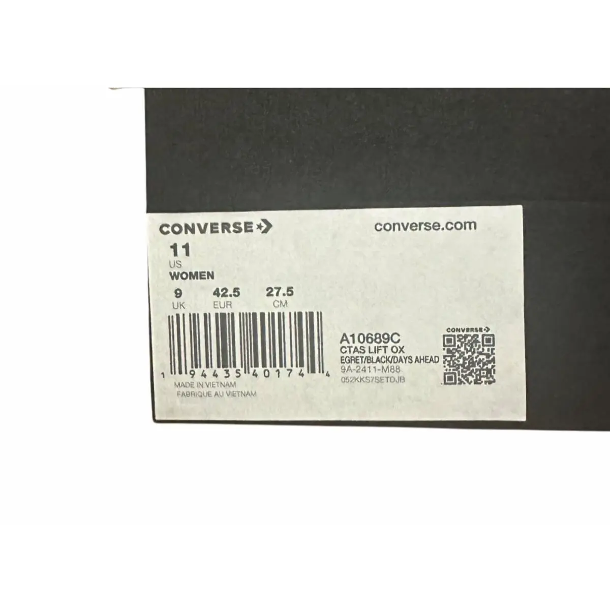 Converse shoes - Chuck Taylor - Chuck Taylor - A10689C - White (UPC: 194435401744) 9