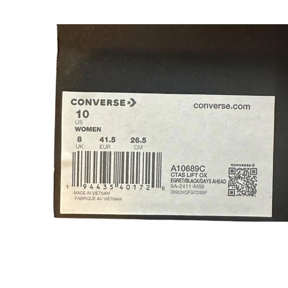 Converse shoes - Converse Chuck Taylor All-Star Lift Platform - A10689C - White (UPC: 194435401720) 5