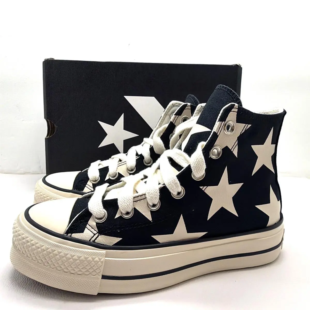Women`s  All Star Lift Large Stars A09903C Shoes Sneakers Size 6.5 by Converse