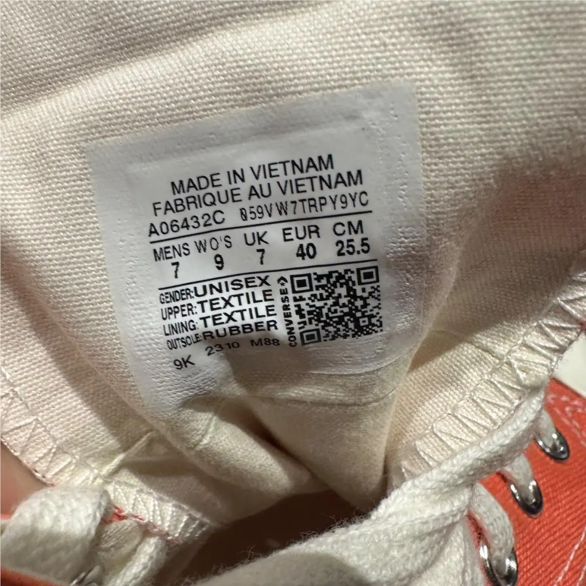 Converse shoes - Chuck 70 Hi - Chuck - A06432C - Orange (UPC: 194434653656) 10