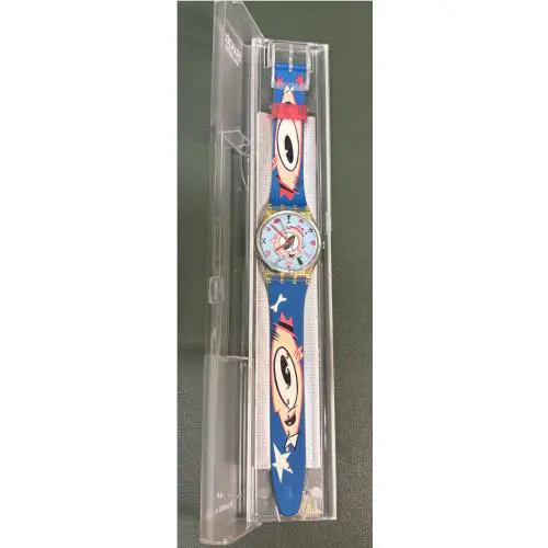IN Box Vintage 1991 Swatch Watch Gulp Massimo Giacon Model GK139
