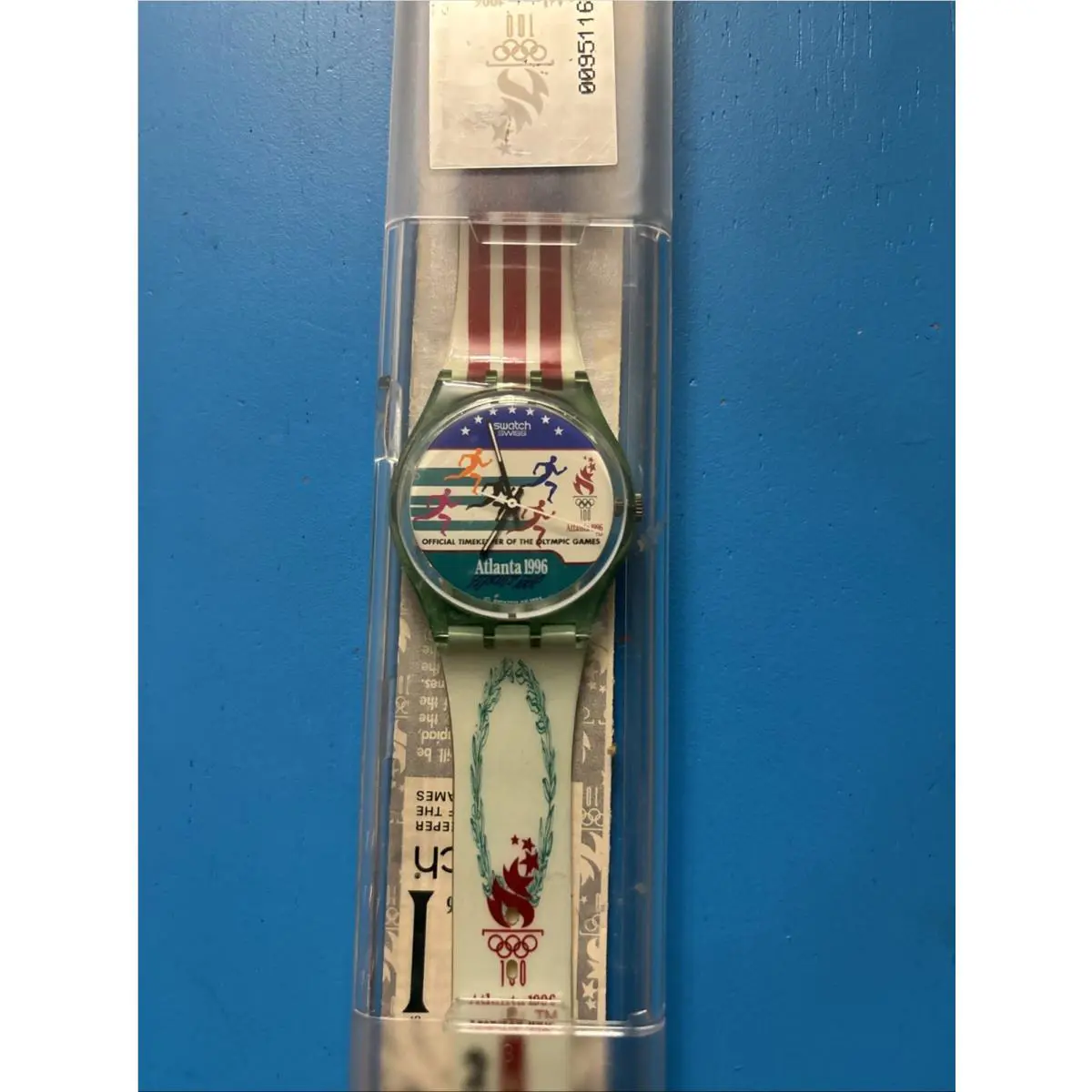 Swatch 1996 Olympic Games Atlanta GZ145 Quartz Watch Waterproof. Works