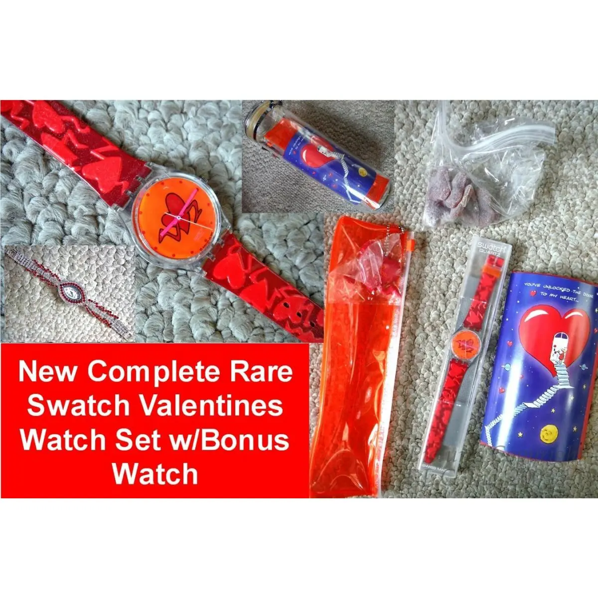Swiss  GK237 Pack Pounding Heart Dutch Love Valentines Kit+bonus by Swatch