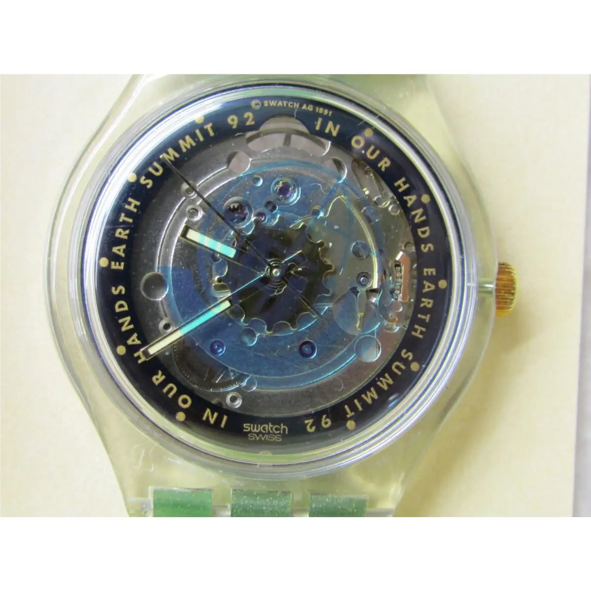 Swatch Earth Summit `92 Automatic 23 Jewel Wristwatch in The Case with Papers