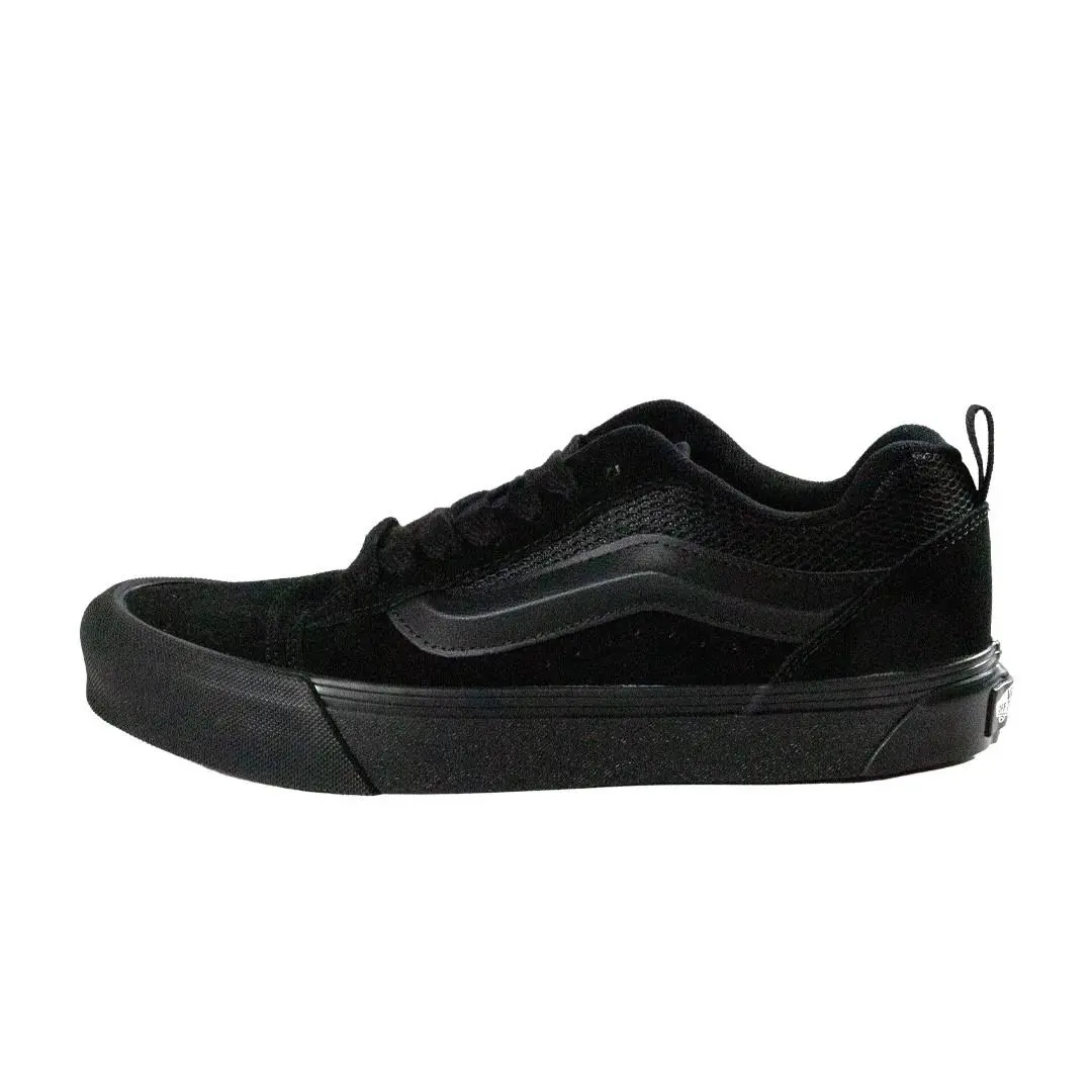 Vans Knu Skool Shoes Black Black - Black/True White