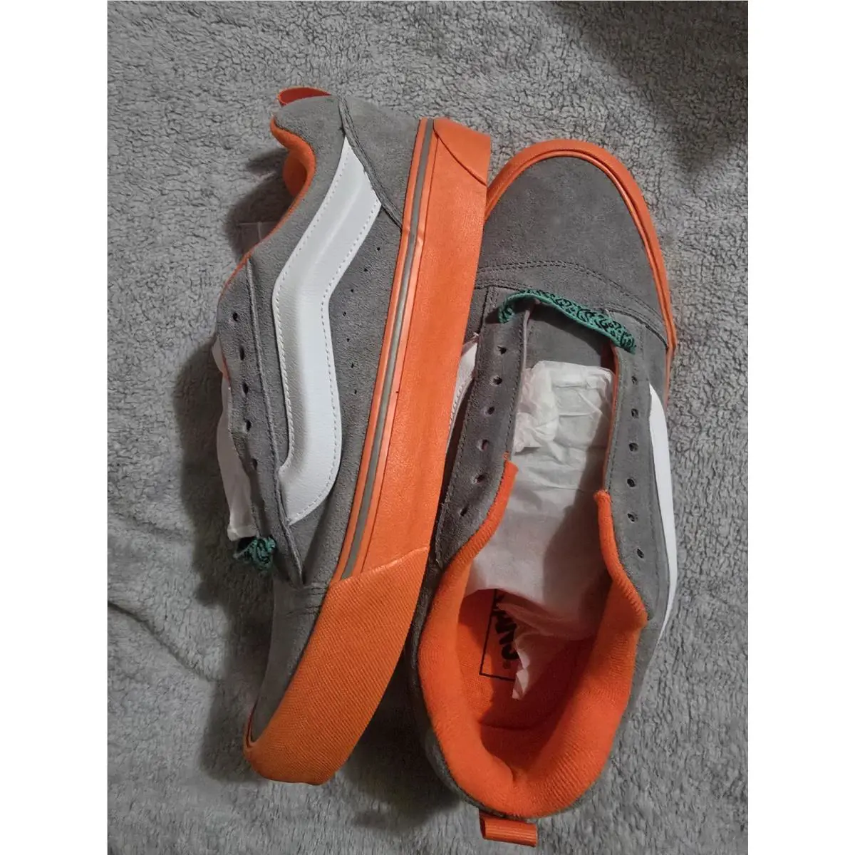 Vans shoes - VANS Knu-Skool - VN0009QCORA - Gray 4