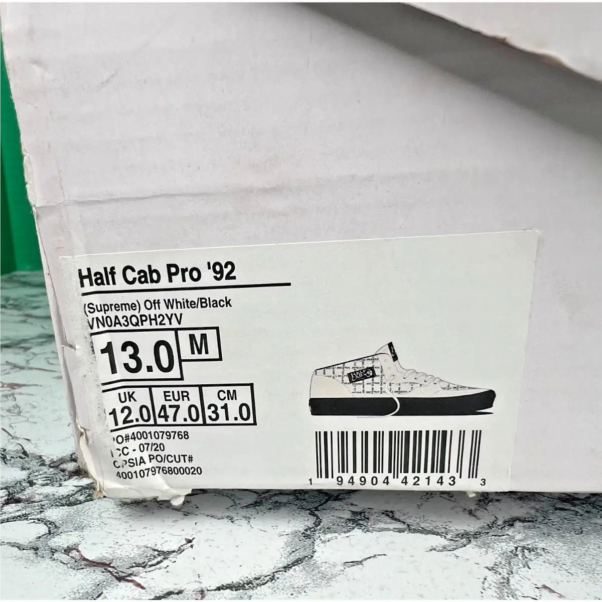Vans shoes - VANS Half Cab - Half Cab - VN0A3QPH2YV - Off White 0