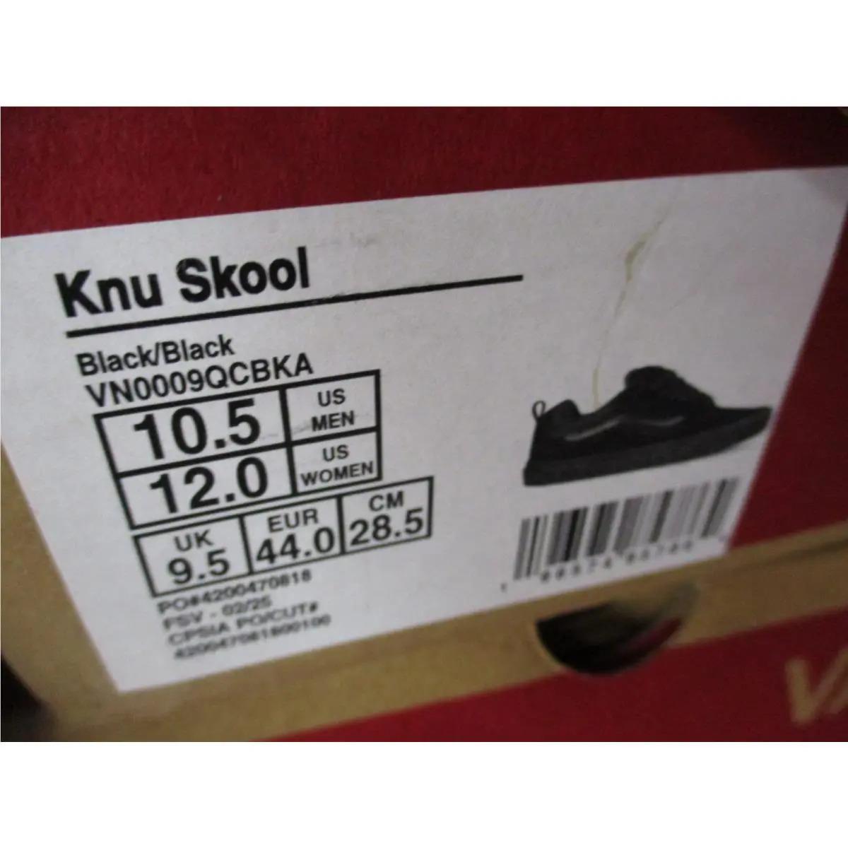 Vans shoes - VANS Knu-Skool - Black 9