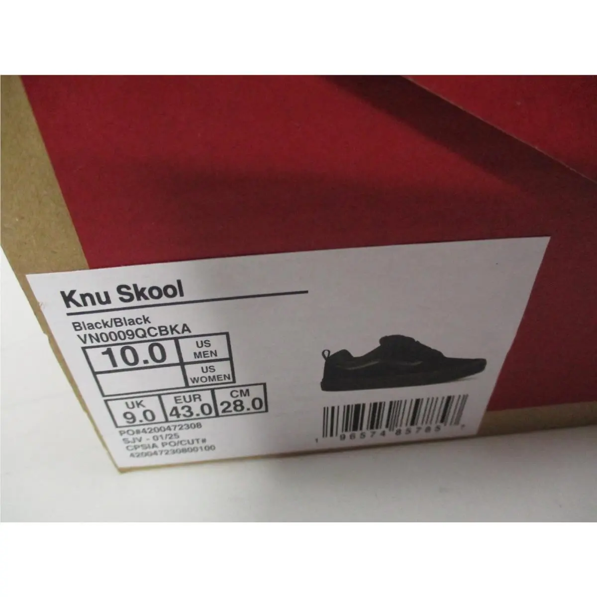 Vans shoes - VANS Knu-Skool - Black 9