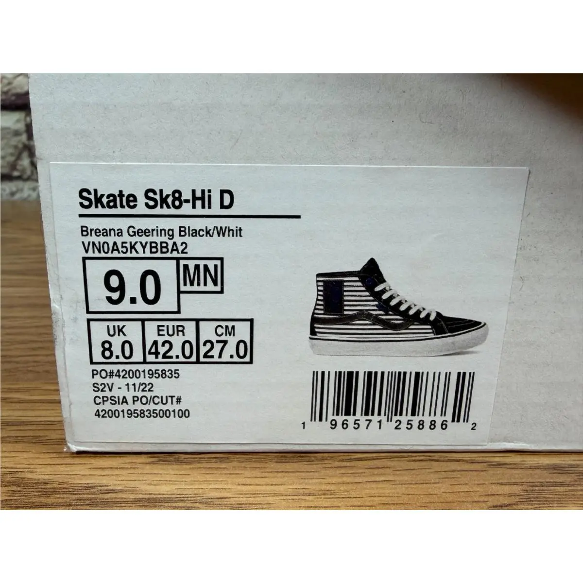 Vans shoes - VANS SK8 - VN0A5KYBBA2 - Black, Manufacturer: Black/White 8