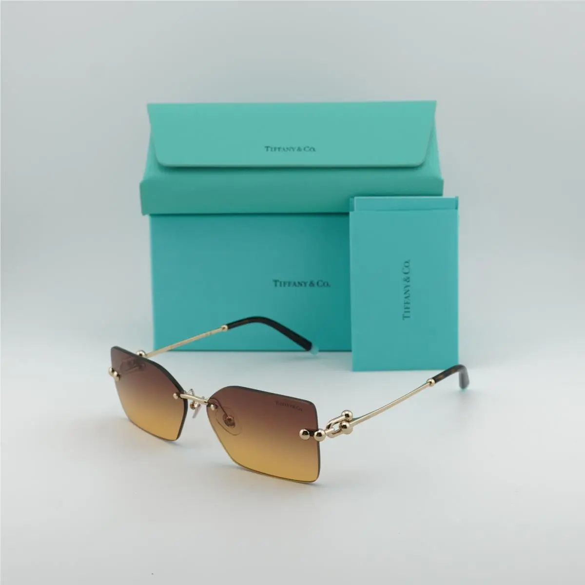 Tiffany Co. TF3088 618978 Pale Gold/orange Gradient 59-14-130 Sunglasses