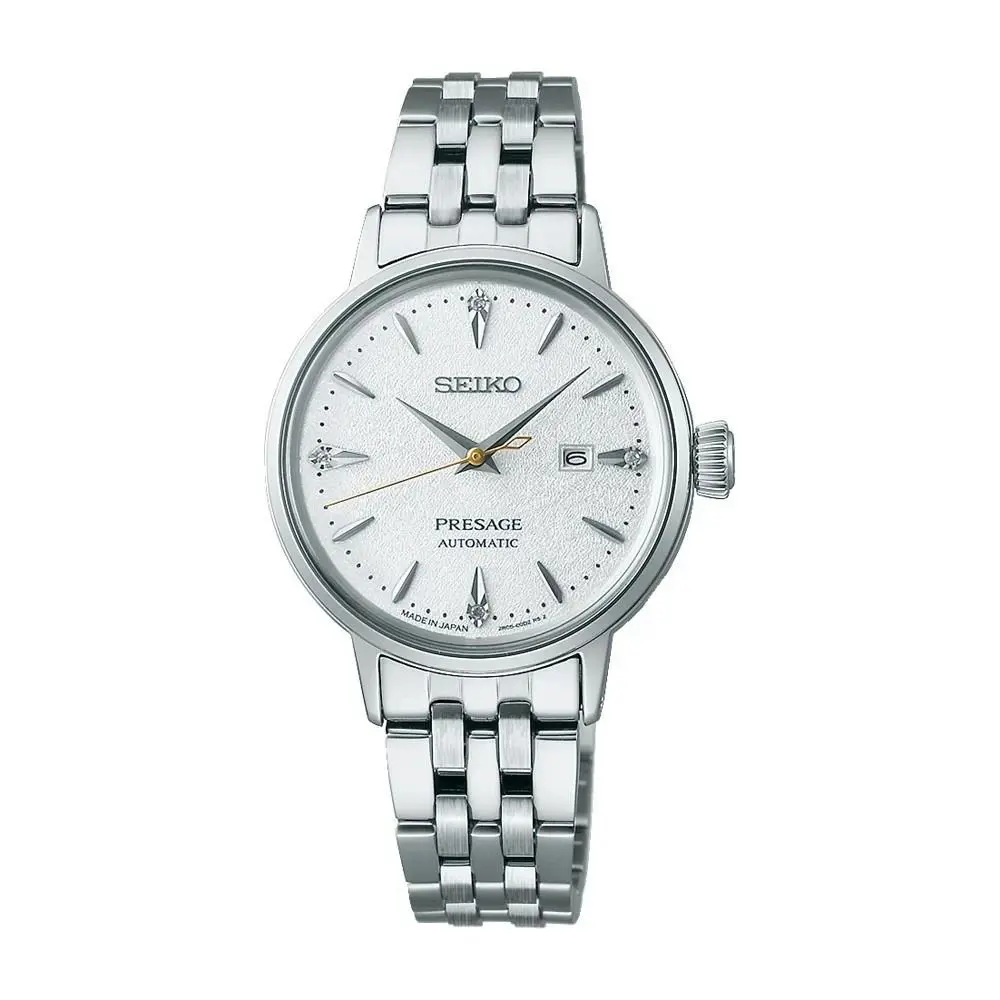 Seiko Women Presage Cocktail Time Automatic White Dial SRE017