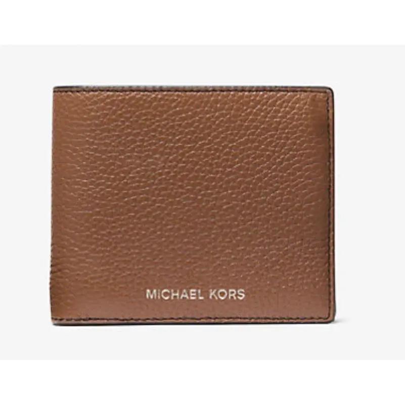 Michael Kors Cooper Pebbled Leather Billfold Wallet with Coin Pouch w/ Tag
