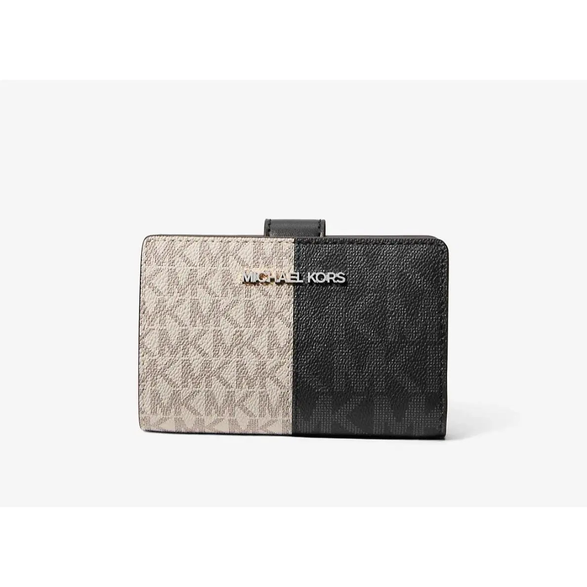 Michael Kors Jet Set Travel Medium Bifold Zipper Coin Wallet MK Colorblock