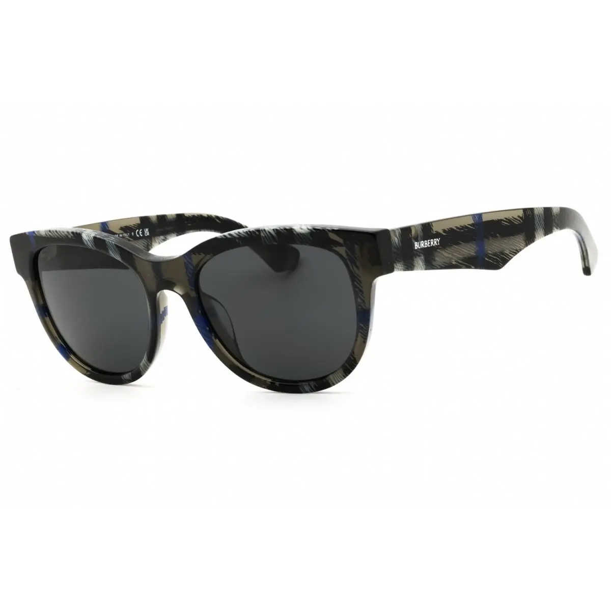 Burberry BE4432U 414787 Sunglasses Gray Frame Dark Grey Lenses 54mm