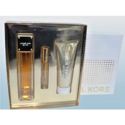 Michael Kors Sexy Amber Eau DE Parfum 3.4 OZ / 0.34 OZ Body Lotion 3PCS Set