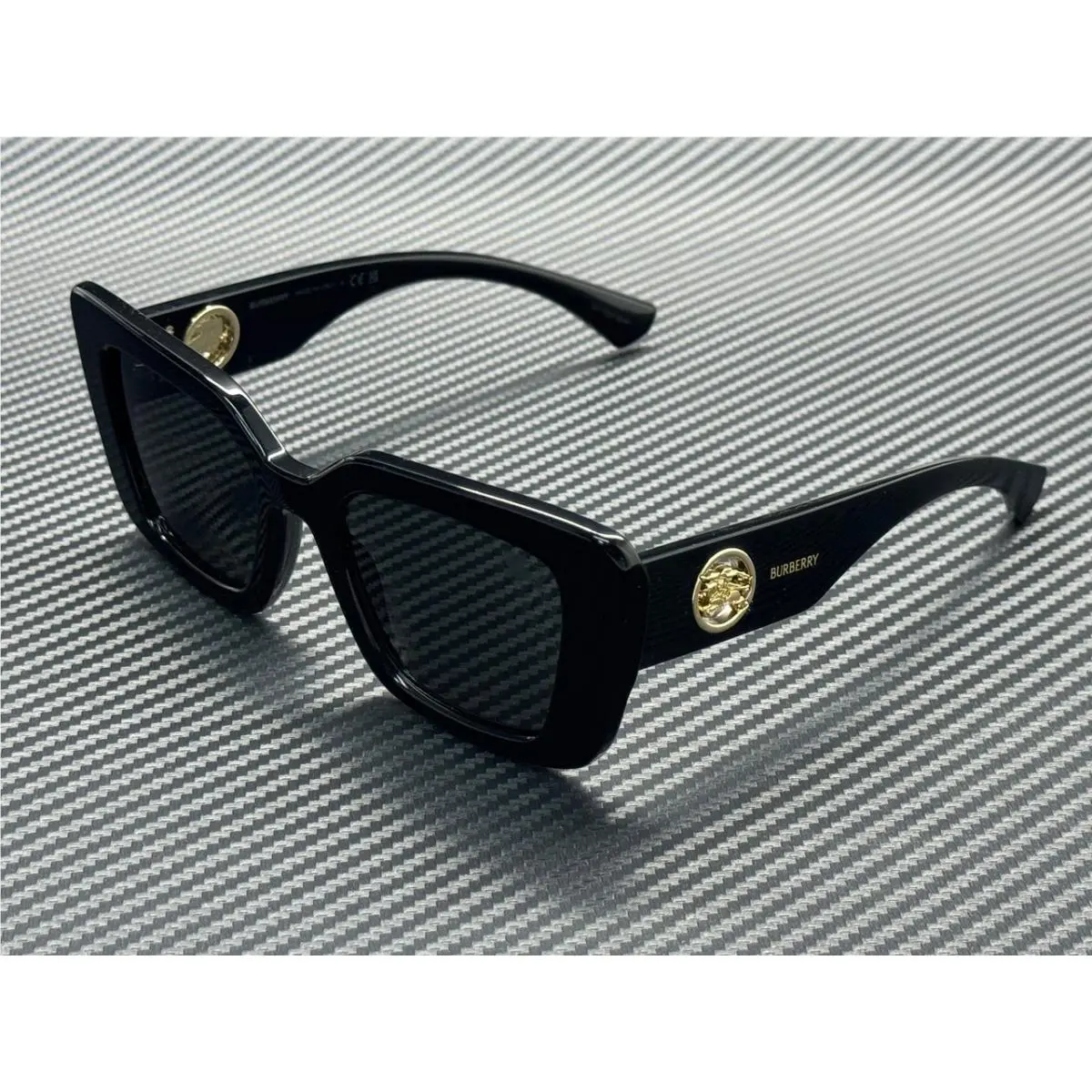 Burberry BE4476 300187 Black Dark Grey Women`s 51 mm Sunglasses