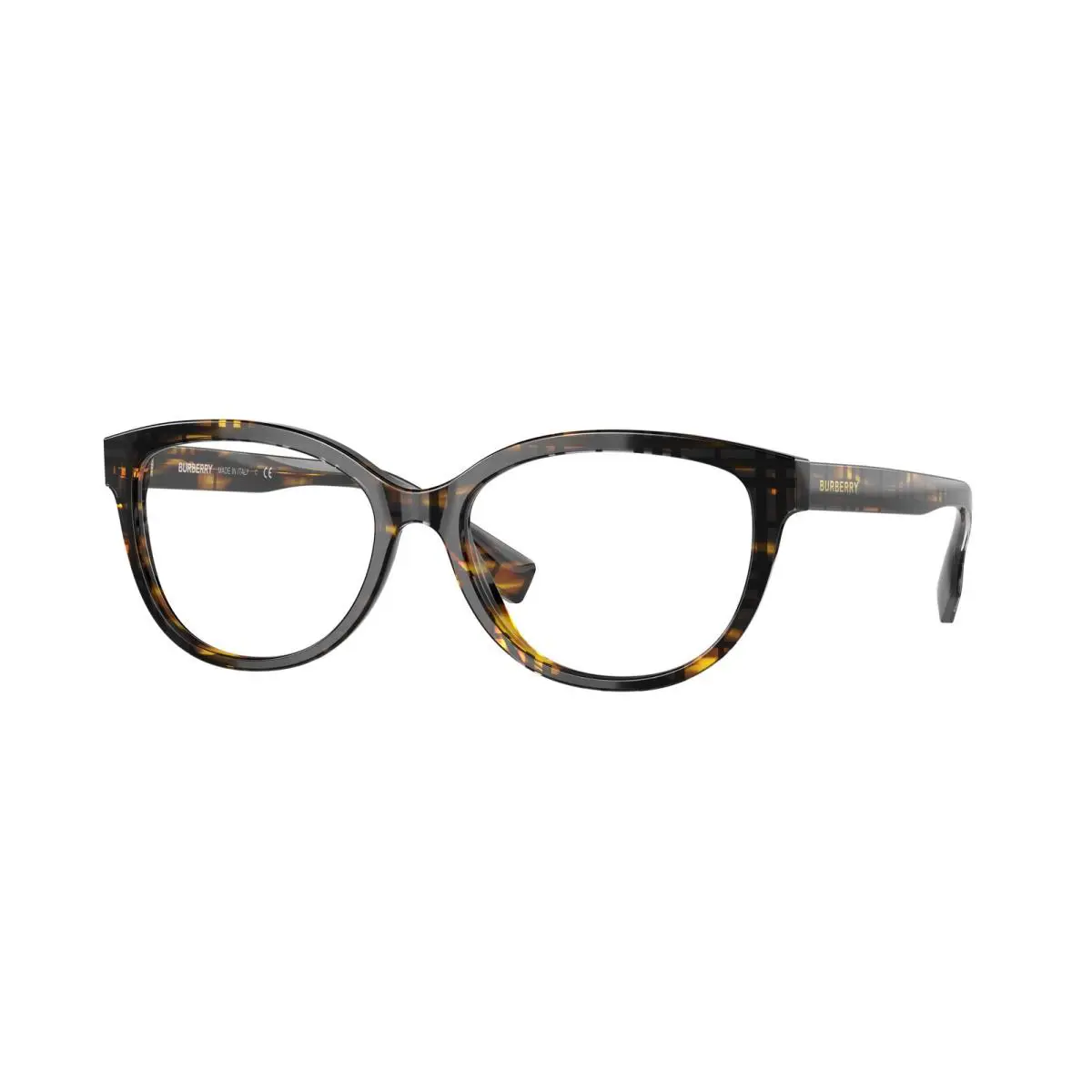 Burberry BE 2357 Esme Top Check Striped Brown 3981 Eyeglasses