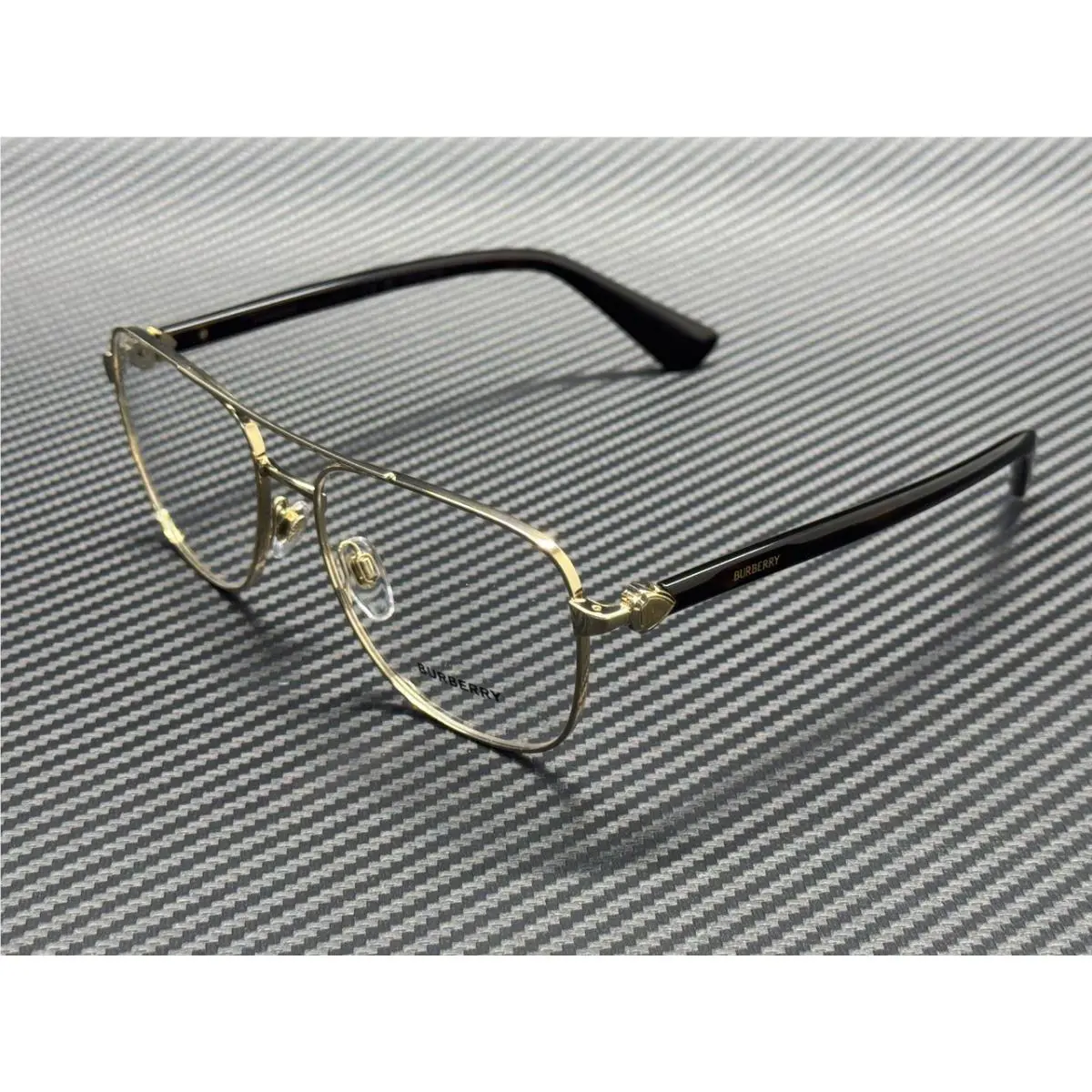Burberry BE1396 1109 Light Gold Brown Men`s 56 mm Eyeglasses