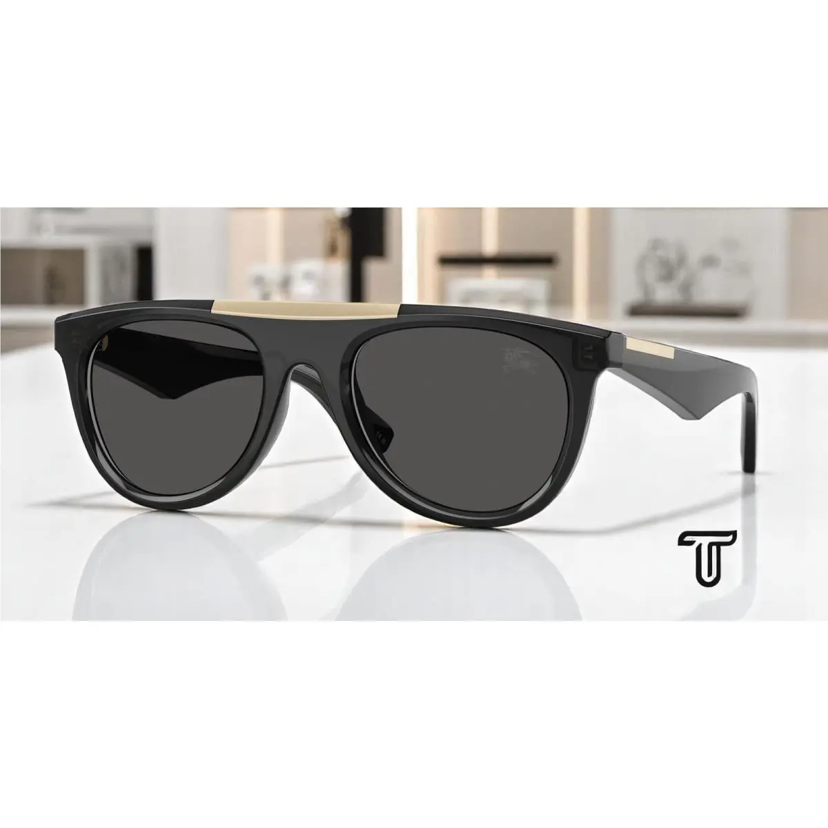 Burberry BE4452U 411287 Grey Dark Grey 53 mm Men`s Sunglasses