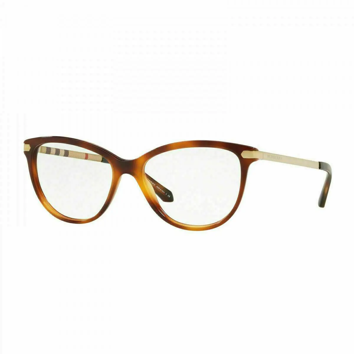 Burberry BE2280 3316 52 Havana Gold Eyeglasses Optical Frame