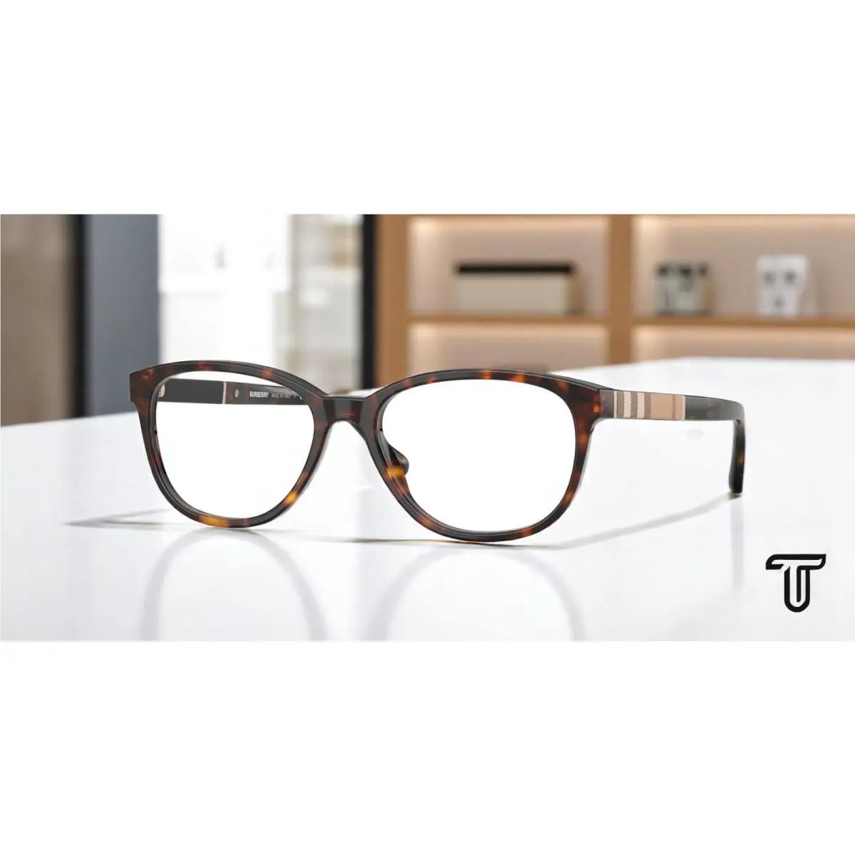Burberry BE2172 3002 Dark Havana Demo Lens 52 mm Women`s Eyeglasses