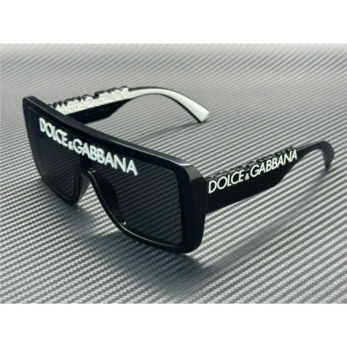 Dolce Gabbana DG6204 L50187 Black Dark Grey Unisex 65 mm Sunglasses