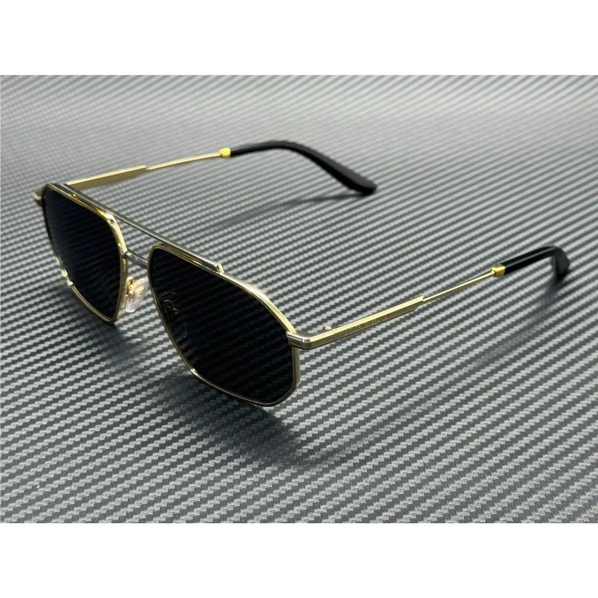 Dolce Gabbana DG2328 131387 Gold Grey Men`s 59 mm Sunglasses