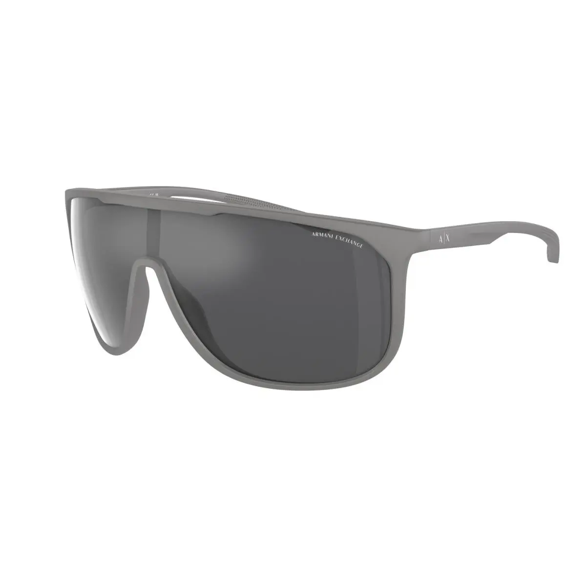 AX 4137SU Matte Grey Grey Mirror Silver 81806G Sunglasses by Armani Exchange