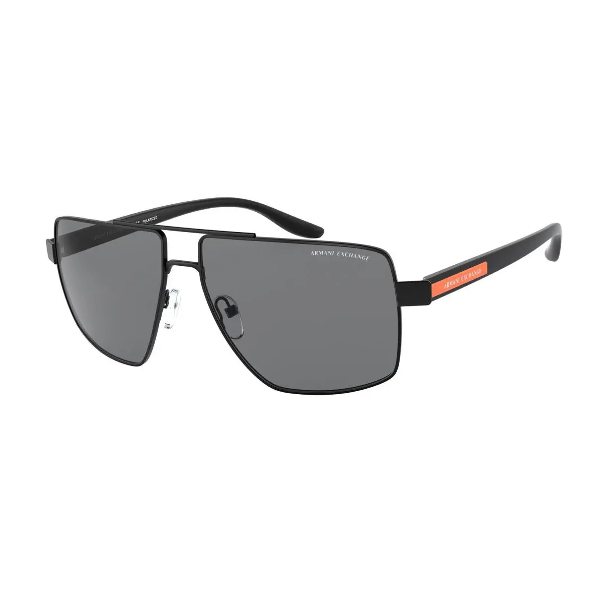 AX 2037S Matte Black Polar Grey 600081 Sunglasses by Armani Exchange